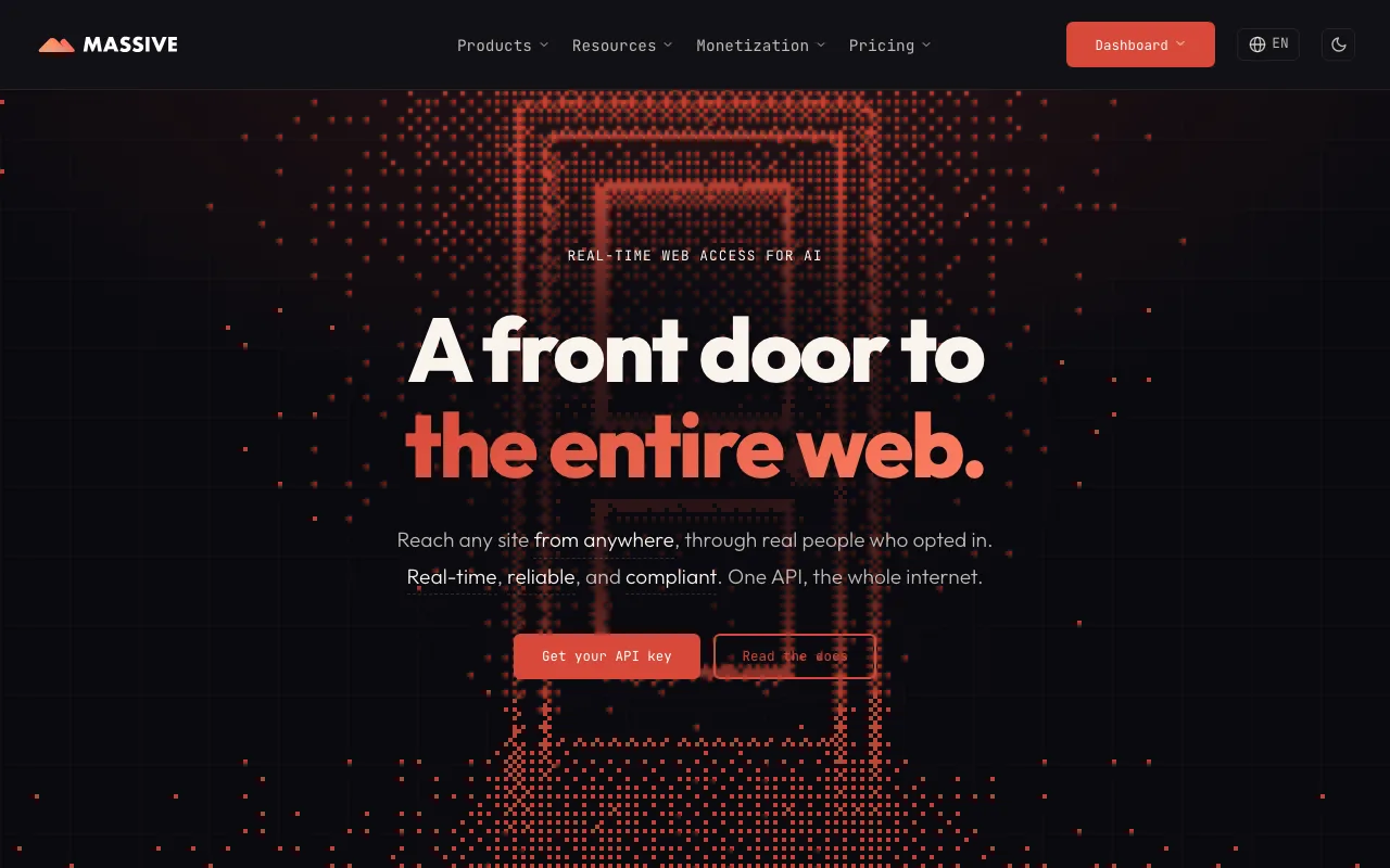 Massive homepage