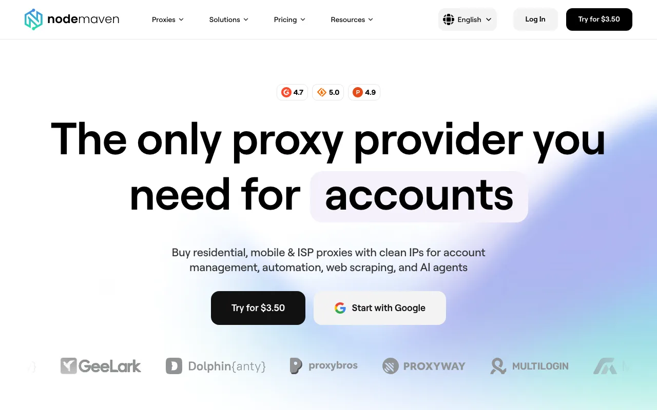 NodeMaven homepage