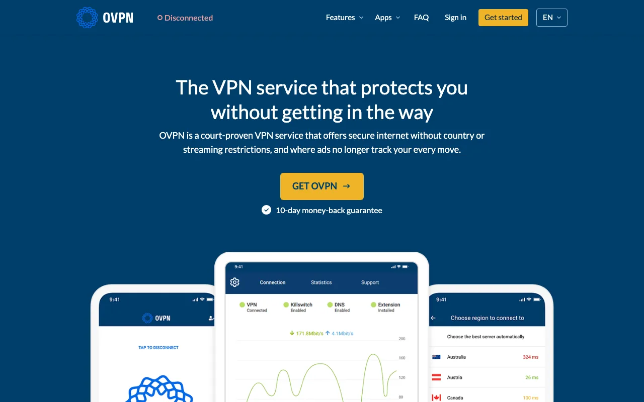 OVPN homepage