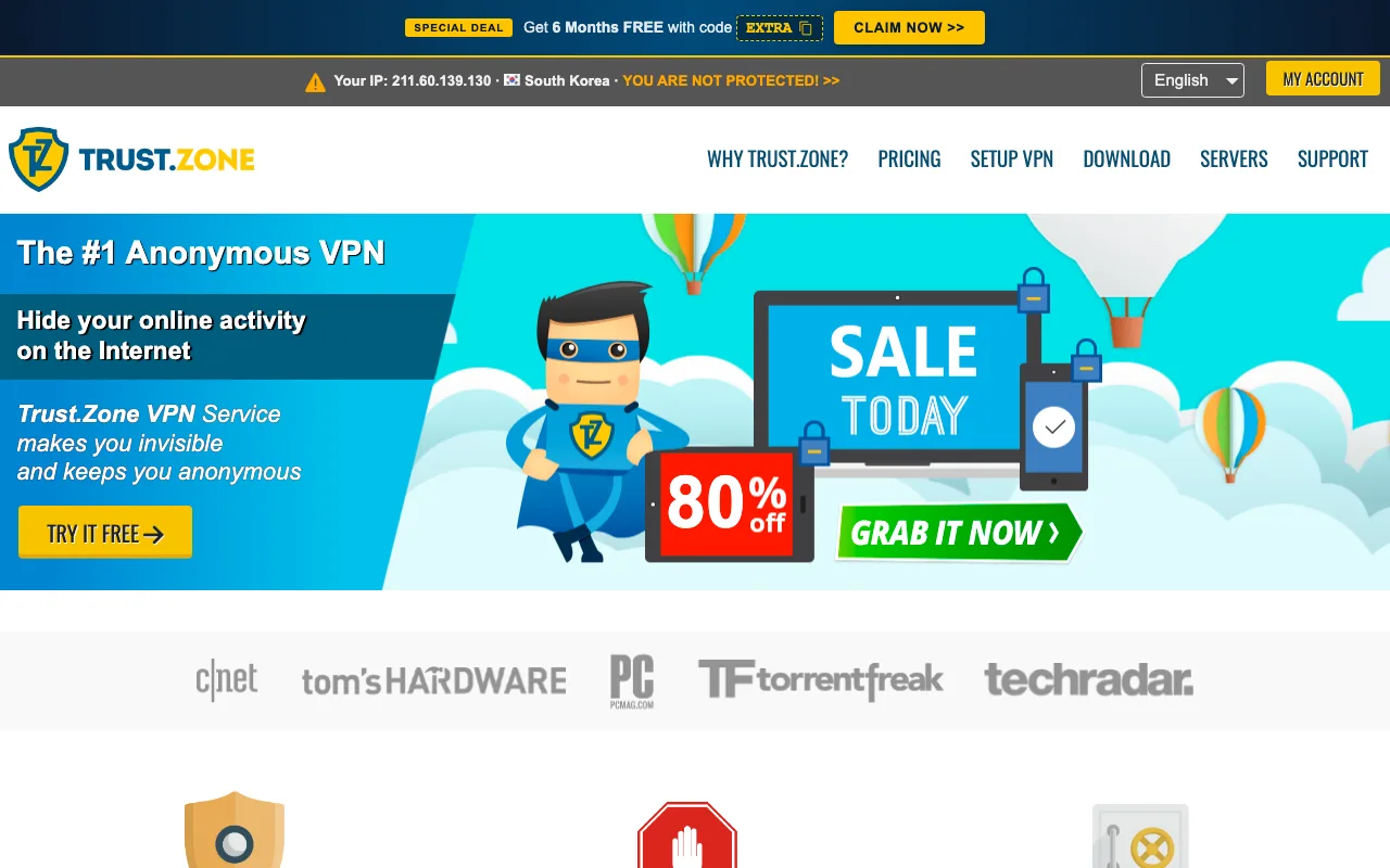 Trust.Zone homepage